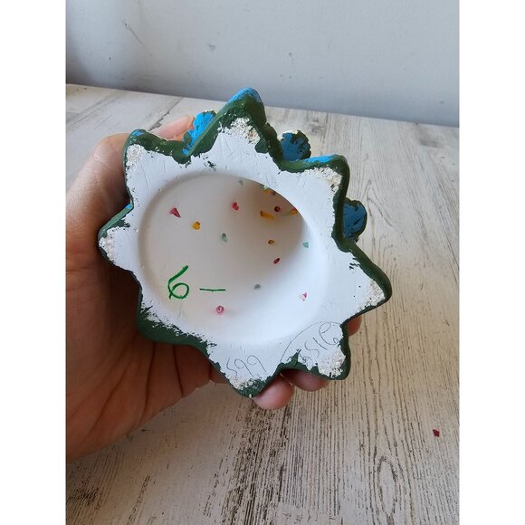 Vintage plaster light tree unique village Xmas decor - Picture 10 of 10